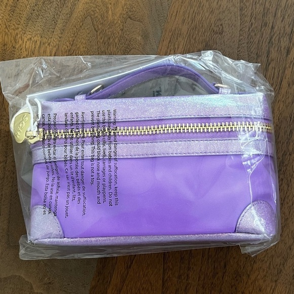 STONEY CLOVER LN Top Handle Bag With Novelty in Purple Acai - Picture 3 of 3